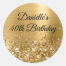 Search for 40th bday stickers Glitter