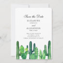 Search for cactus save the dates Watercolor