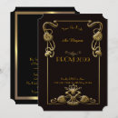Search for black gold prom invitations Affordable