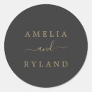 Search for charcoal gray wedding stickers For her