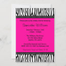 Search for hot pink zebra invitations Polka dot