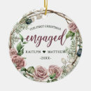 Search for first year engaged christmas tree decorations Couple