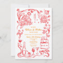 Search for adult dinner party invitations Hand drawn