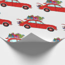 Search for christmas car wrapping paper Red