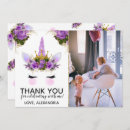 Search for unicorn thank you invitations Glitter