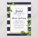 Search for navy blue bridal brunch invitations Stripes