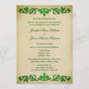 Search for leaf scroll invitations Green