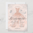 Search for pink and silver quinceanera invitations Rose gold