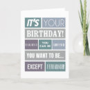 Search for humorous for men birthday cards Modern