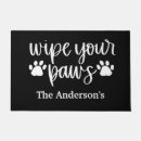 Search for cat paw print doormats Wipe your paws