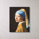 Search for pearl earring canvas prints Girl
