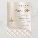 Search for chandeliers light invitations Vintage
