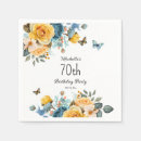 Search for blue butterfly napkins Floral