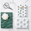 Search for green tree wrapping paper Festive