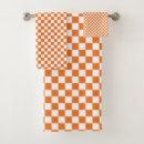 Search for orange and white bath towels Geometric