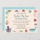 Search for under the sea birthday invitations Beach