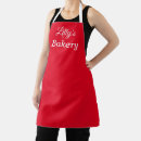Search for red business aprons Chef