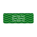 Search for red chevron return address labels Green