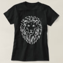 Search for black lion tshirts Black and white