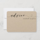 Search for rustic wedding advice cards Kraft