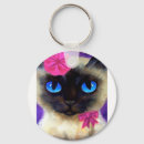 Search for siamese prints key rings Feline