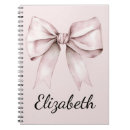 Search for bow notebooks Blush pink