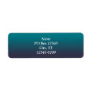 Search for dark background return address labels Blue