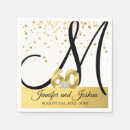 Search for 60th anniversary napkins Gold