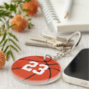 Search for basketball key rings Jersey number