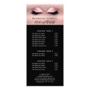 Search for salon service menu rack cards Makeup