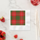 Search for plaid christmas napkins Red