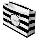 Search for black and white gift bags Monogrammed