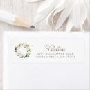 Search for floral wreath return address labels Watercolor