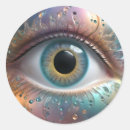 Search for fractal art stickers Blue