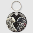 Search for black and white yin yang key rings Balance