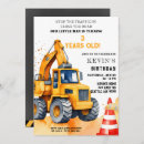 Search for construction 2nd birthday invitations Trucks