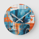Search for abstract geometric shapes clocks Colourful