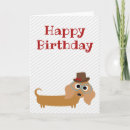 Search for wiener dog birthday cards Party