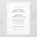 Search for simple border wedding invitations Minimal