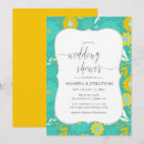 Search for yellow and teal wedding invitations Trendy