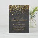 Search for gold confetti bridal shower invitations Modern