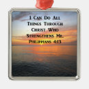 Search for strength christmas tree decorations Bible verse