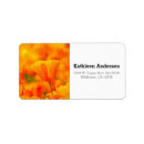 Search for orange poppy return address labels Nature