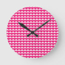 Search for pink heart clocks For her