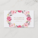 Search for peony business cards Pink