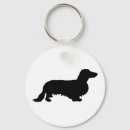 Search for dog silhouette key rings Dachshund