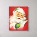 Search for vintage santa claus canvas prints Xmas