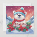 Search for white polar bear cards Winter