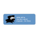 Search for black pug return address labels Cute
