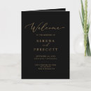 Search for black gold wedding programmes Modern order of service